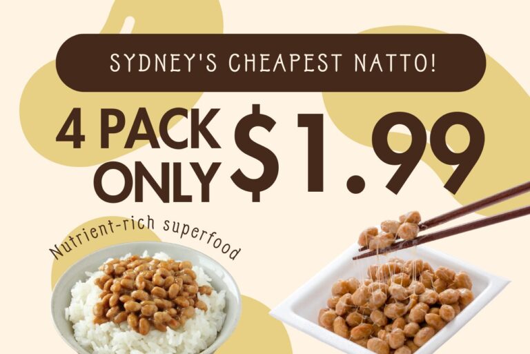 Sydney’s Cheapest Natto! 4-pack Natto Only $1.99